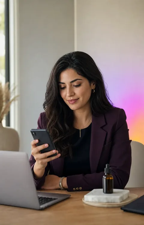 Independent creator reviewing content for Instagram Impressions